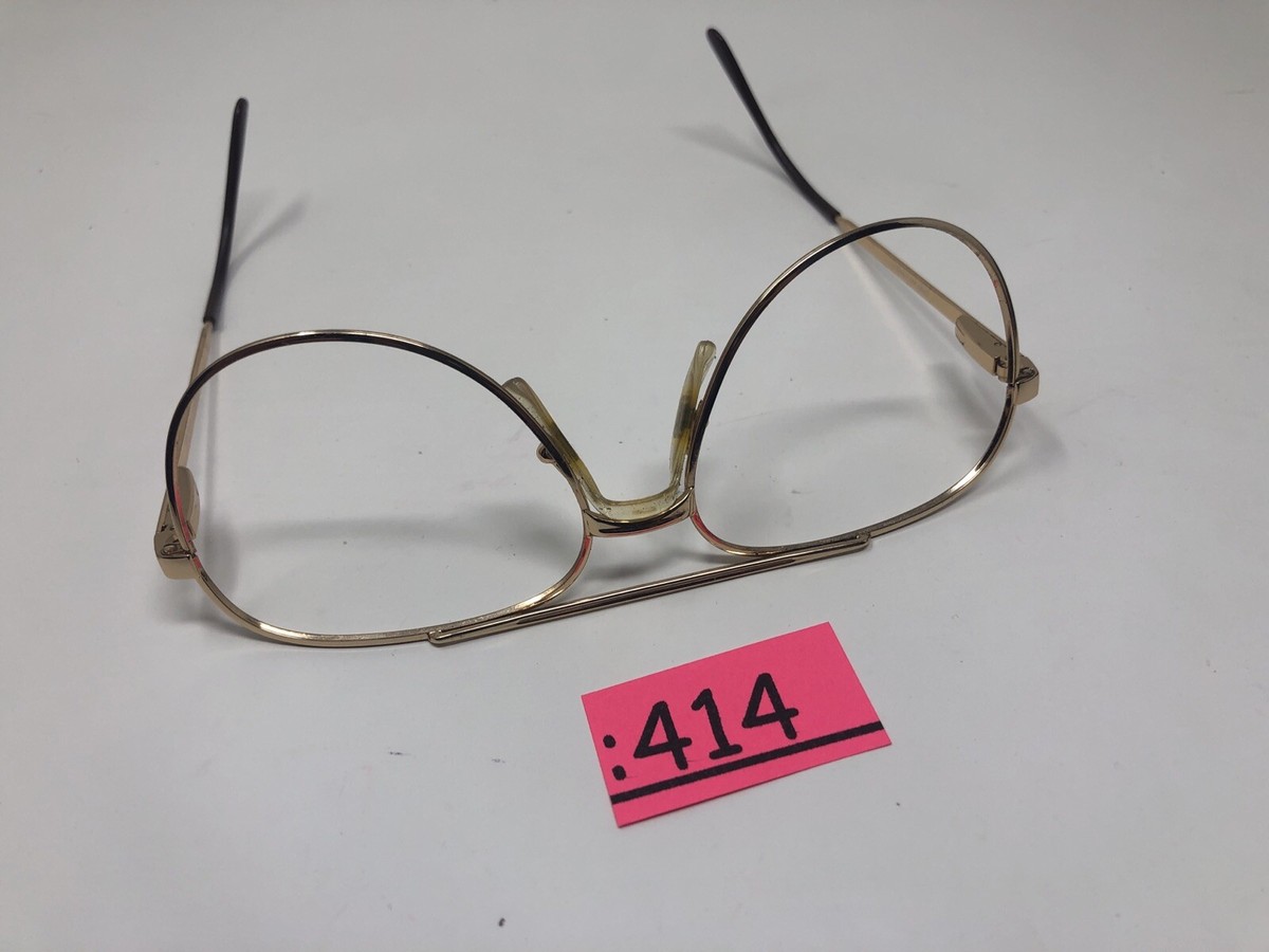 L'AMY EYEGLASSES FRAME FRANCE FREEPORT F 021 59-17-145 Gold Pilot