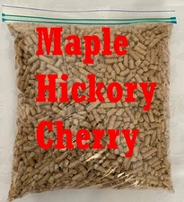 BBQ Wood Pellets Maple Hickory Cherry Blend 5 Pounds Shipped Priority Mail