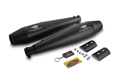 ''RED ROOSTER STELLAR EXHAUST, MATTE'' FIT FOR R.E INTERCEPTOR 650 & GT 650