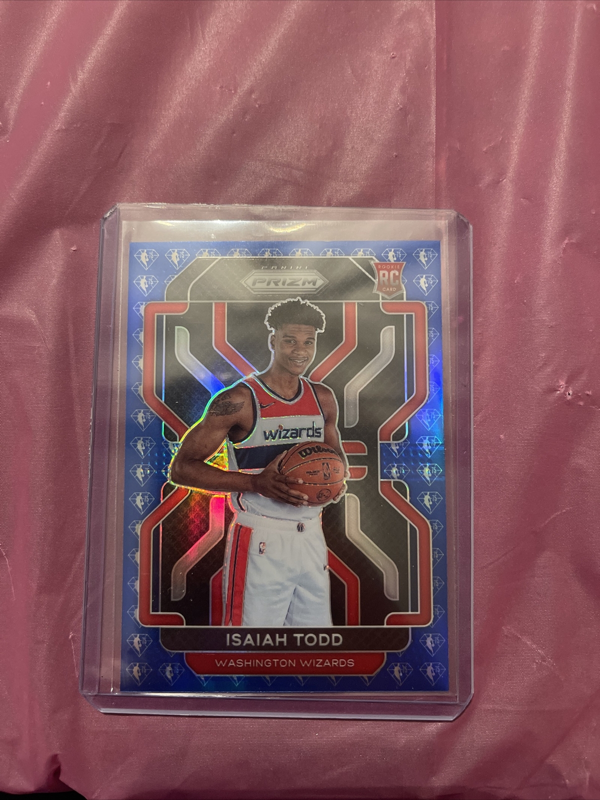 2021-22 Prizm 75th Anniversary Isaiah Todd RC SSP #299 Blue Parallel