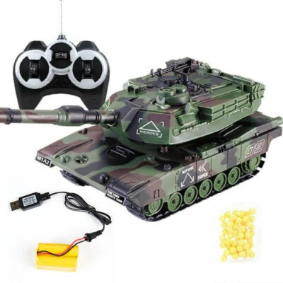 1:32 Scale Remote RC Tank BB Bullet Firing Gun M1A2 Radio Army Battle Model Toy
