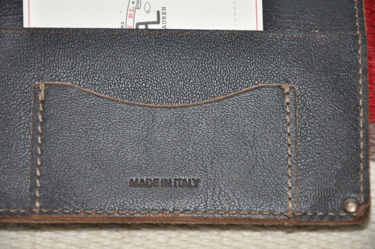 Ralph Lauren RRL Made in Italy Distressed Leather Passport