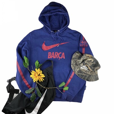 Nike Club FC Barcelona Core Hoody Hoodie Loyal Blue Noble Red