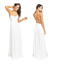 SHOW ME YOUR MUMU Godshaw Goddess Formal Gown in Ivory White Size XL Read