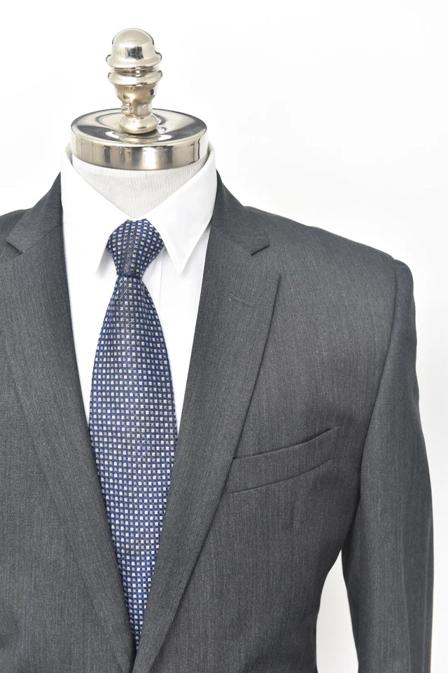 NWT VERSACE COLLECTION Gray Wool Slim 2 Btn Suit 42 R (EU 52) Drop 8 fits 40 R - Image 4 of 4