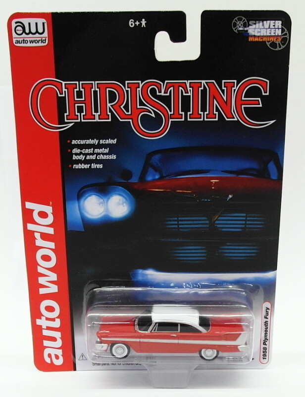 Auto World 1/64 Scale 1958 Plymouth Fury Red Christine AWSS6401/24