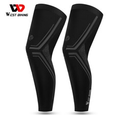 WEST BIKING Summer Anti-UV Leg Covers Cycling Reflective Ice Silk Leg Warmers