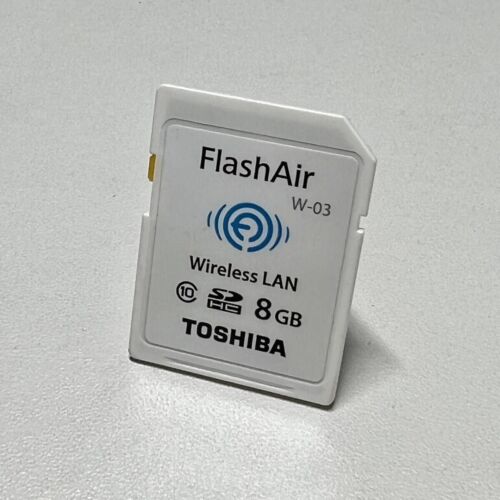 TOSHIBA W-03 FlashAir 8GB Speicherkarte Guter Zustand Getestet/funktioniert... - Bild 1 von 2