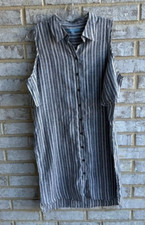 Antonio Melani Open Shoulder Sleeveless Button Up Dress Women's Size 10.