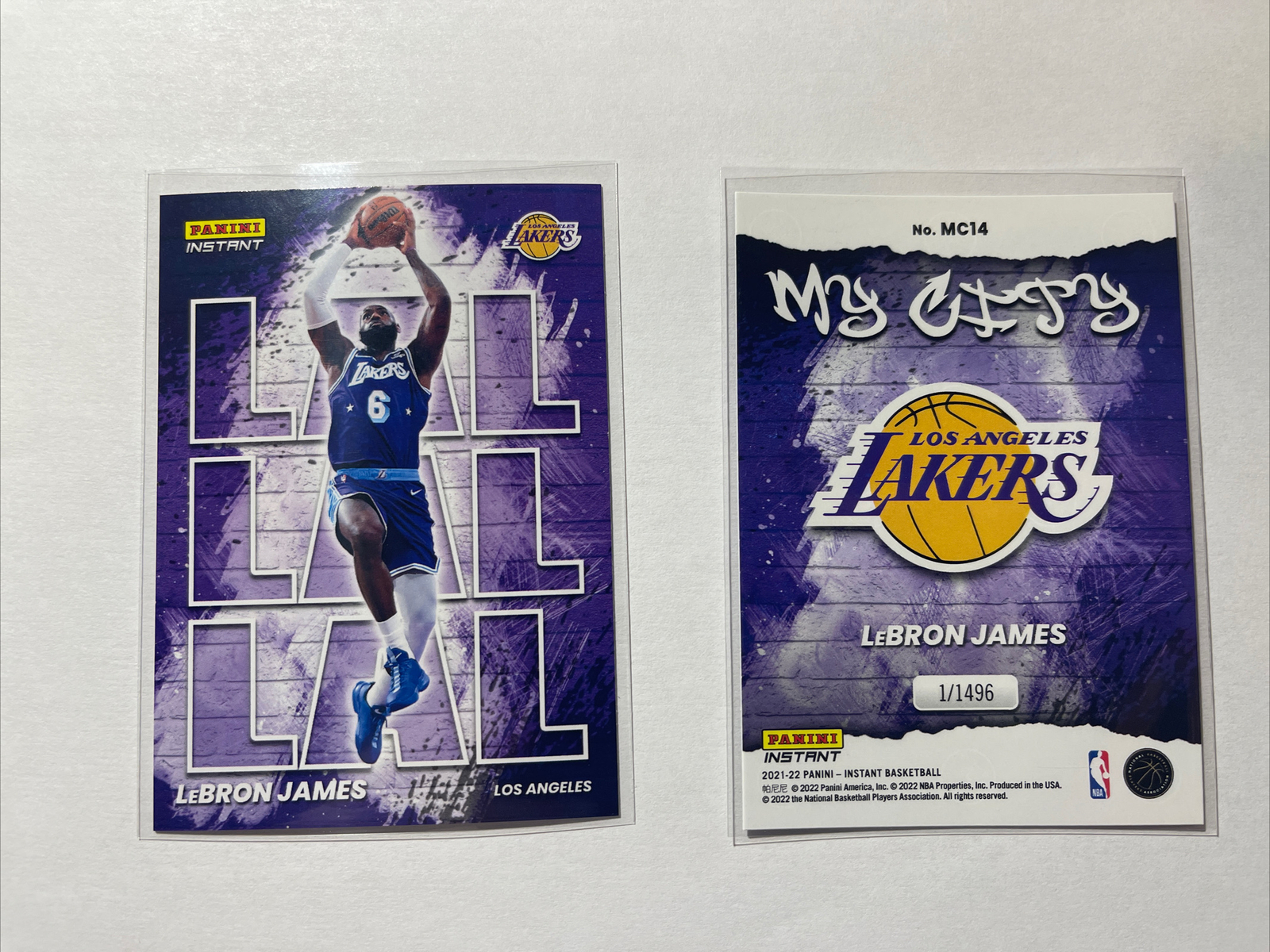 LEBRON JAMES - 2021-22 PANINI INSTANT NBA MY CITY #14 - LOS ANGELES - 1 Of 1496