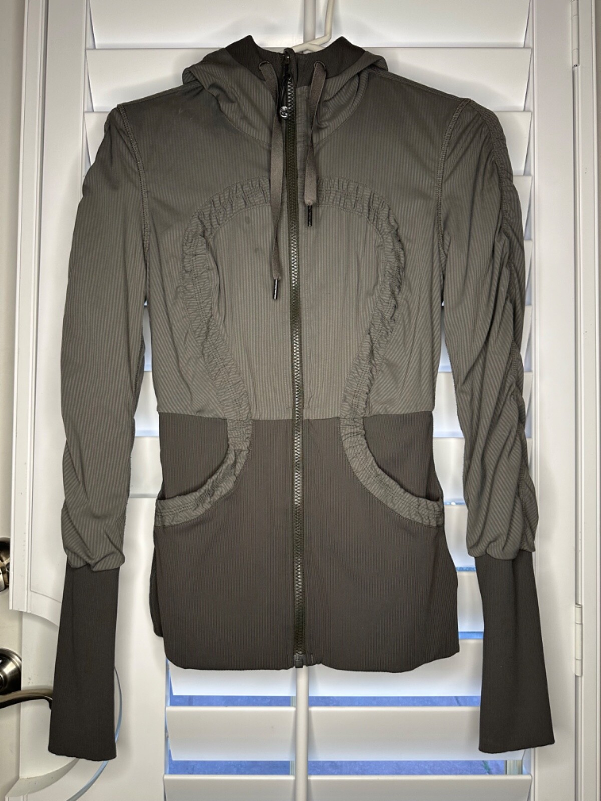 LULULEMON Dance Studio Jacket Hooded Dark Gray St… - image 1