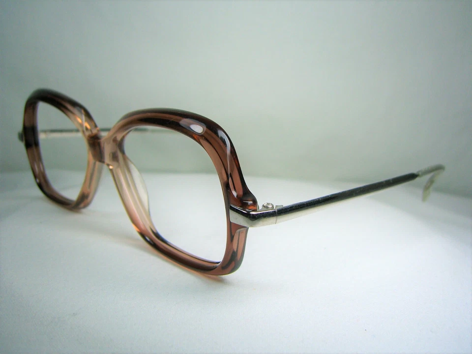 Óculos de luxo Morel quadrado oval banhado a platina masculino feminino armação NOS vintage - Imagem 4 de 4