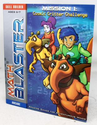 Math Blaster Mission 1:Cosmic Critter Challenge (Windows/Mac, 2001) Big Box New+