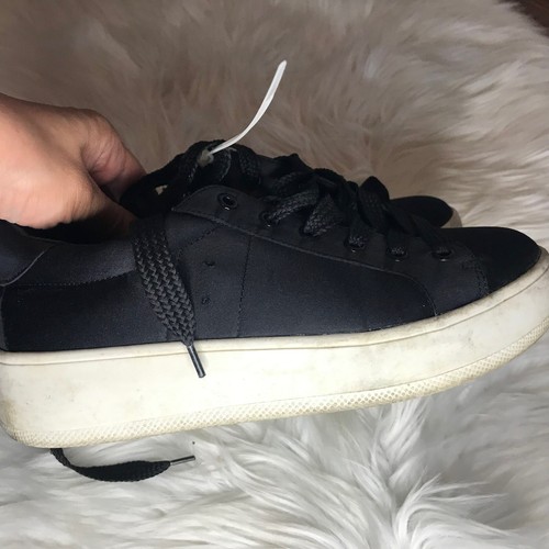 Steve Madden Womens Bertie Platform Black Y2K Sneaker Shoes Size 8B - 第 4/6 張圖片