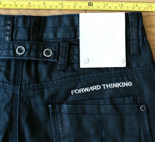 Crosshatch Jeans Men Series 55 Straight Fit Fly Button Blue Size W32 Short - Picture 6 of 12