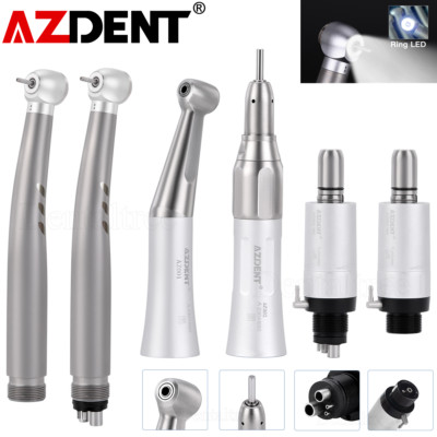AZDENT Dental Shadowless LED E-generator High/Low Speed Handpiece 2/4 Hole