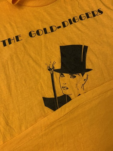Vintage 80s 90s The Gold-Diggers Single Stitch T-shirt. Size Large - Picture 3 of 5