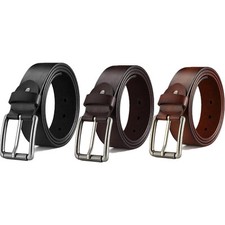Genuine Leather Belts For Men Classy Dress Belt Heavy Duty Work Many Colors Size