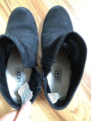 black booties 1 inch heel