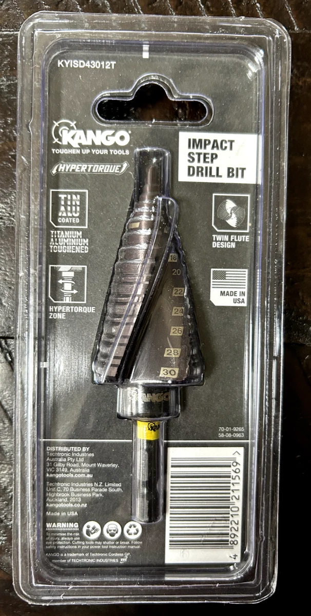 Kango 4 30mm 12 Step Hypertorque Impact Step Drill Bit eBay