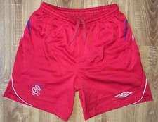 Glasgow Rangers 2008 2009 2010 Red Umbro Football shorts size L