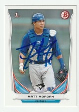 Matt Morgan Signed 2014 Bowman Draft Card #DP107 Auto Blue Jays Autograph COA