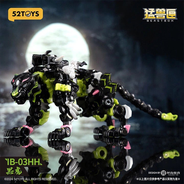 52TOYS X BEASTBOX INFINTYBOX IB-03HH Black Tiger Mecha Model