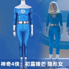 The Fantastic Four: First Steps Invisible Woman Cosplay Outfit Jumpsuit J25002FA