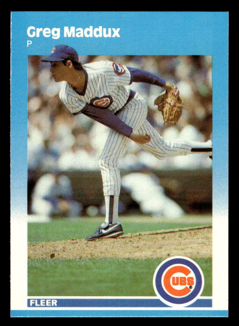 1987 Fleer Update Glossy Greg Maddux Rookie Chicago Cubs U-68 EX-MT XX9531