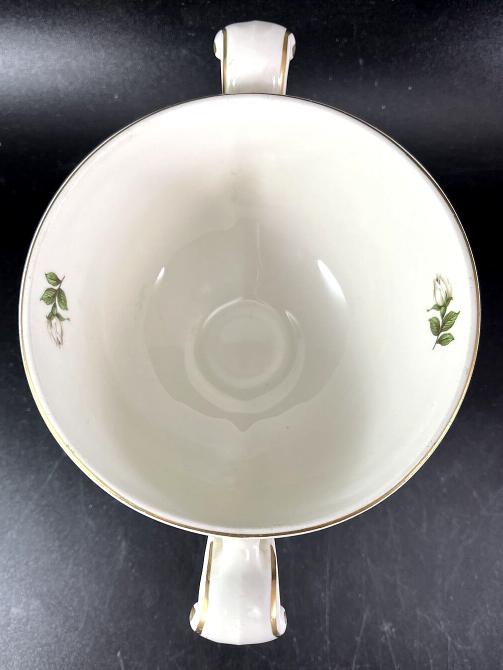 Vintage Superior Hall Quality Dinnerware Cameo Rose Sugar Bowl Unmarked