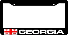 GEORGIAN GEORGIA FLAG  License Plate Frame