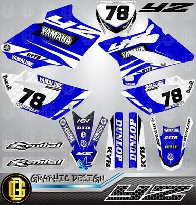 Graphics Kit Decals Stickers Yamaha YZ 85 2015-2021 ATV, Graphics Kit Decals YZ