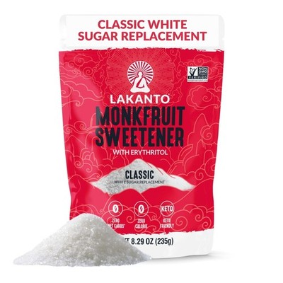 Lakanto Classic Monk Fruit Sweetener with Erythritol - 8.29 Ounce (Pack of 1)