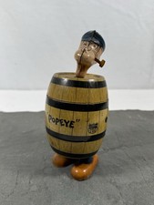 Rare J Chein  Co. Popeye Tin Litho Windup Barrel Scootin Original Works 
