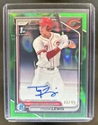 2024 Bowman Draft Tyson Lewis Chrome Auto Green Lava Refractor 1st #/99 Reds