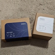Eero Pro and PoE Adapter with Mounting Plate and Accessories