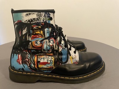 Dr. Martens 1460 Jean-Michel Basquiat II Limited Edition Leather Boots Men's 13