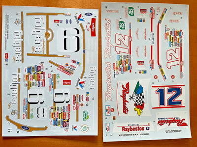 Monogram 1/24 Scale NASCAR STRICKLIN BUICK and MARTIN FORD  Decal Sheets