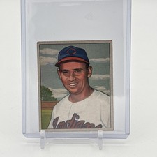 1950 Bowman #129 Joe Gordon Cleveland Indians HOF Vintage Baseball Card