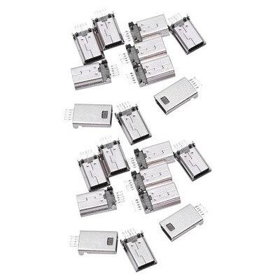 20 Stück  USB Typ B Stecker 180 Grad 5 Pin SMD  zum Löten Jack Connector Y5J1