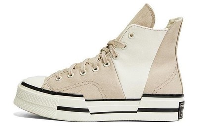 Chuck 70 Converse High Plus 'Logo Collage Beach Stone' - A02774C MT