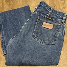 VTG 90s Wrangler 13MWZ Cowboy Cut Jeans Mens 33x32 30x31 USA Denim Western