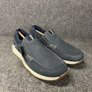 Clarks Mens Grey Suede Canvas Slip On Loafers Moc Toe Shoes 61750 Size 12M Clarks Originals Desert Mosier Suede Loafers | Grey | FARFETCH main image 4