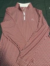 Very Rare, Indiana Red White Rhoback Q-Zip Pullover Men's Medium