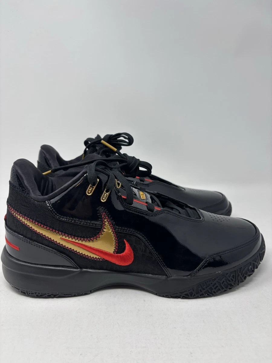 Nike Zoom LeBron NXXT Gen AMPD Black Metallic Gold Red for Sale