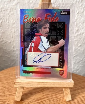 Topps Arsenal Team Set 25/26 Robert Pires Bona Fide Baller Auto /150
