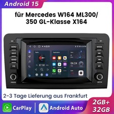 F&uuml;r Mercedes Benz ML/GL Klasse W164 X164 Android 15 Autoradio Apple Carplay DAB
