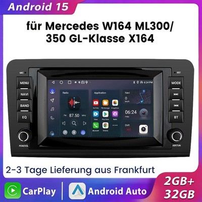 Für Mercedes Benz ML/GL Klasse W164 X164 Android 15 Autoradio Apple Carplay DAB