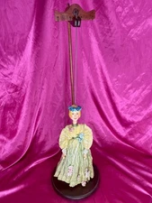OOAK Hana Gorman THE SPRING FAIRY Art Puppet Silk Stone & Pewter Limbs 24" Stand