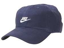 Nike Little Kid's Swoosh Baseball Cap Strapback Obsidian Sz: 4/7 8A2902-695